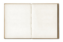 Vintage Blank Open Notebook