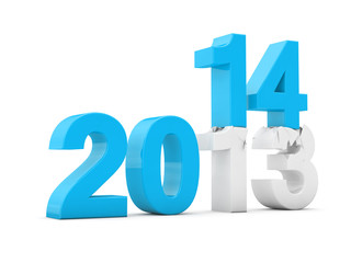 Poster - New year 2014 3d render