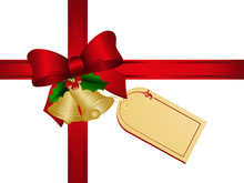 Geschenkschleife,bandschleife,dekoschleife,weihnachtsdeko,glocke