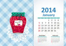 Calendar For 2014, January