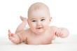 © Oksana Kuzmina - Baby boy isolated lying  smilingly