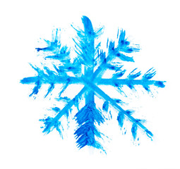 snowflake painting