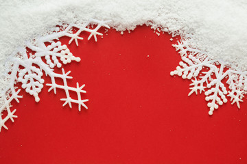 Wall Mural - Snowflake background