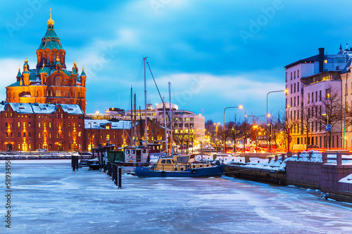 Fotografía Winter in Helsinki, Finland