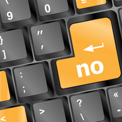 Poster - No Button on Modern Computer Keyboard