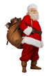 © Milles Studio - Real Santa Claus carrying big bag full of gifts