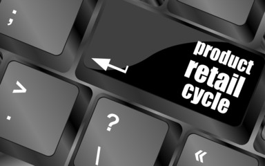 Poster - product retail cycle key in place of enter key