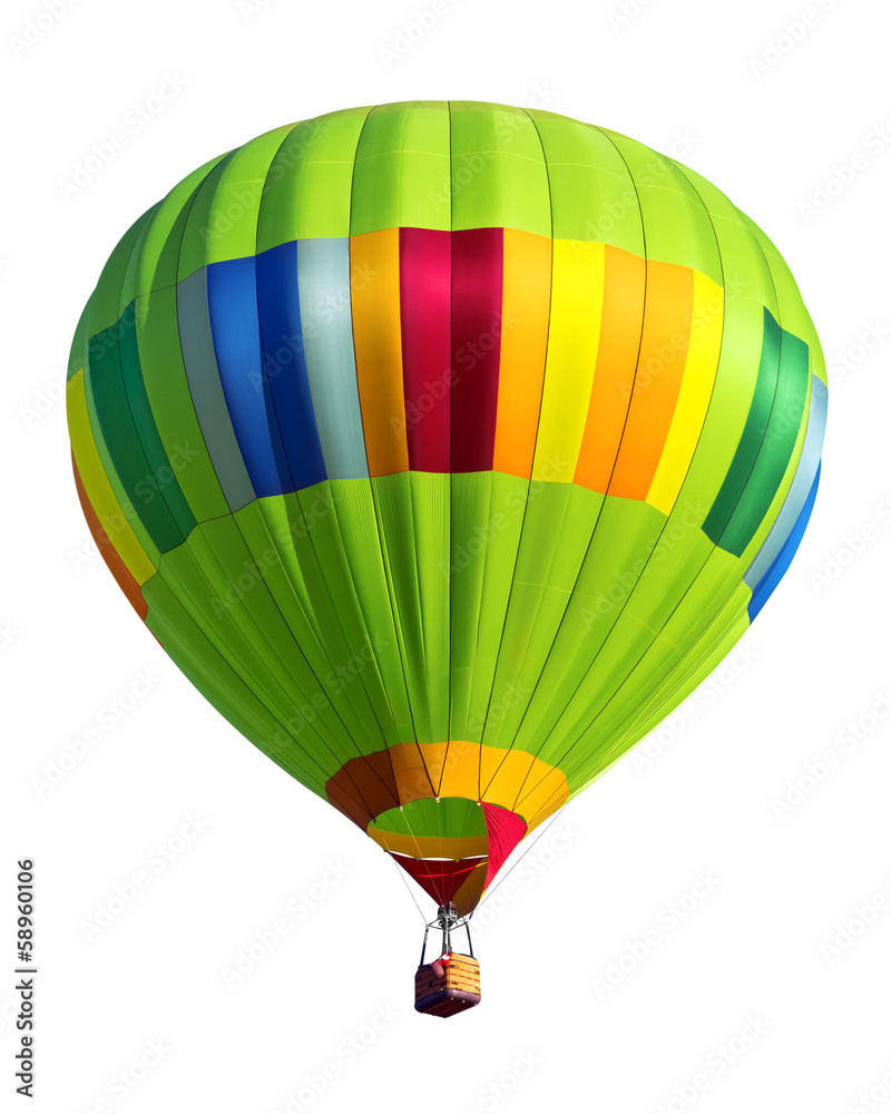 hot air balloon isolated on white background Stock Photo | Adobe Stock