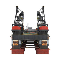 Wall Mural - Drilling Offshore Platform Oil Rig