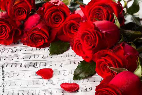 Naklejka dekoracyjna Red roses