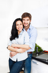 Wall Mural - couple at kitchen