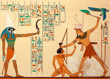 Pharaonic Art/Ancient Egyptians Hieroglyphic Carving & Paintings