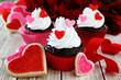 heart cupcakes