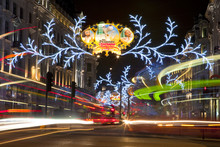 London Christmas Lights On Regent Street