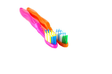 Two tooth-brushes