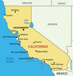 California - vector map