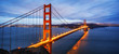 panoramic view of famous Golden Gate Bridge