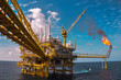 Oil and gas platform with gas burning, Power energy
