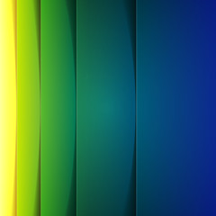 Fototapete - Abstract green and blue rectangle shapes