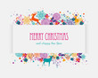 Merry Christmas colorful banner