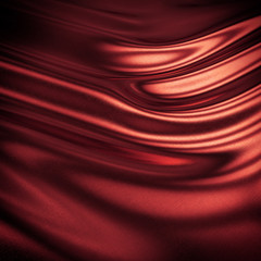 Wall Mural - abstract 3d red silk background