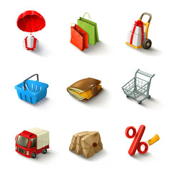 E-commerce vector icon set