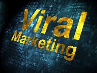 Advertising concept: Viral Marketing on digital background