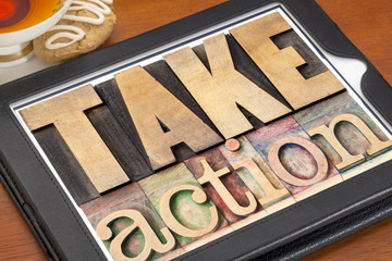 Wall Mural - take action motivation