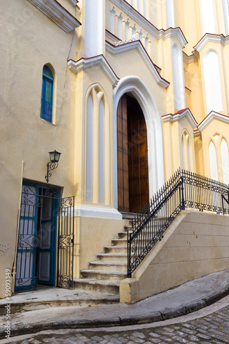 Nowoczesny obraz na płótnie Small pintoresque church in Old Havana