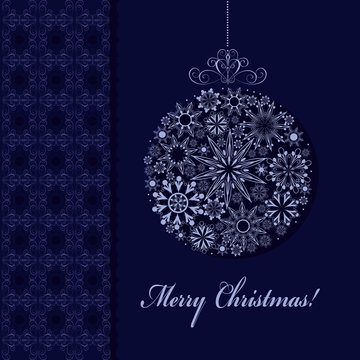 vector illustration holiday ball decoration openwork ornaments
