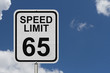 Speed Limit 65 Sign