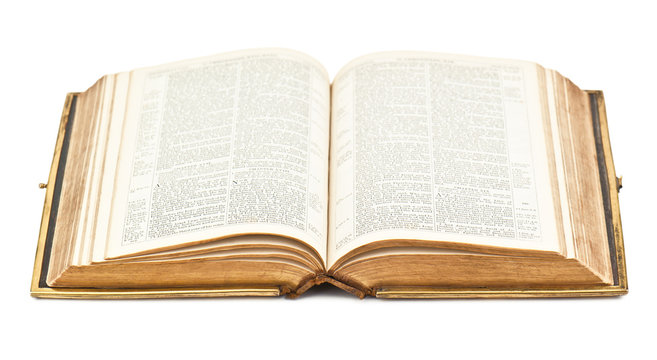 old open Bible