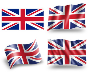 Wall Mural - UK -  Flag of the United Kingdom of Great Britain and N. Ireland