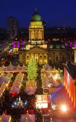 Canvas Print - Berlin Weihnachtsmarkt Gendarmenmarkt 21