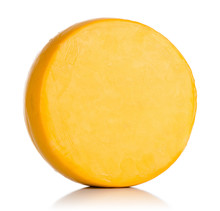 Cheese On White. File Contains A Path To Isolation.
