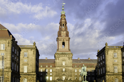 Photo Christiansborg Palace in Copenhagen, Denmark