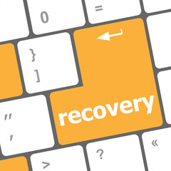 Poster - recovery text on the keyboard key