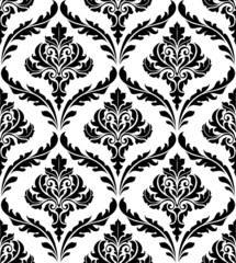 Aufkleber - Seamless damask pattern