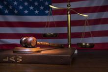 Scales Of Justice With Gavel