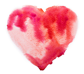 Wall Mural - watercolor heart. concept - love, relationship, art, painting