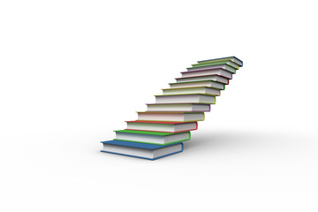 Poster - Steps made from books