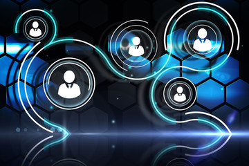 Poster - Futuristic technology interface