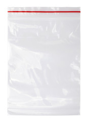 Sticker - Plastic zipper bag isolated on white