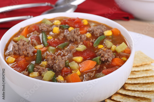 Naklejka dekoracyjna Vegetable Beef Soup