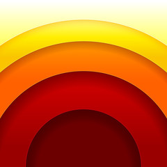 Poster - Abstract red and orange circles vector background