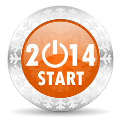 Aufkleber - new year 2014 icon