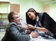© Nomad_Soul - Two young caucasian office worker starting to fight