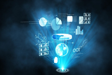 Poster - Futuristic technology interface