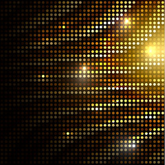 Wall Mural - abstract golden dotted background