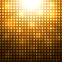 Wall Mural - abstract golden dotted background